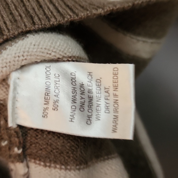 Loft Striped Wool Tunic Sweater - Picture 3 of 3